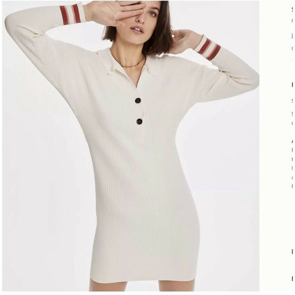 Anthropologie Dresses & Skirts - Anthropologie Dolan Payton Ribbed Sweater Mini Dress Left Coast Collection $138